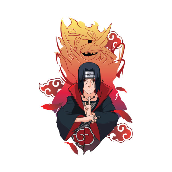 Pure Cotton Anime Printed Oversized Itachi Uchiha t-shirt - Image 10