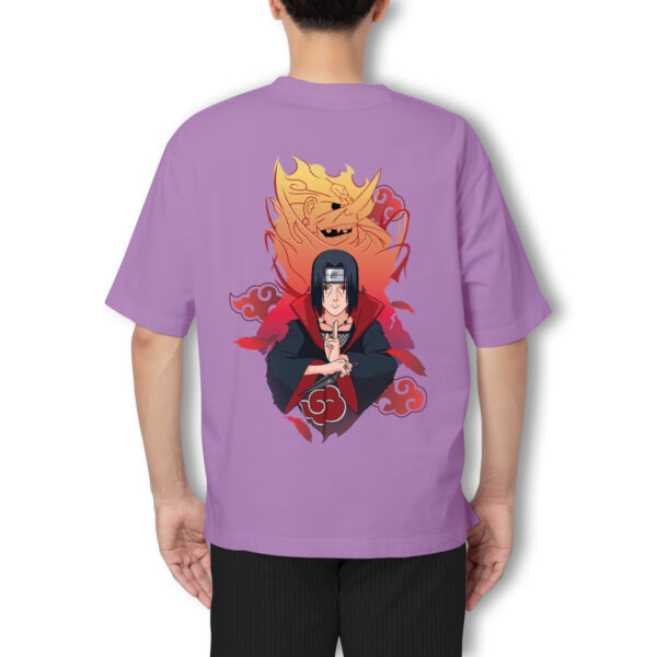 Pure Cotton Anime Printed Oversized Itachi Uchiha t-shirt - Image 4