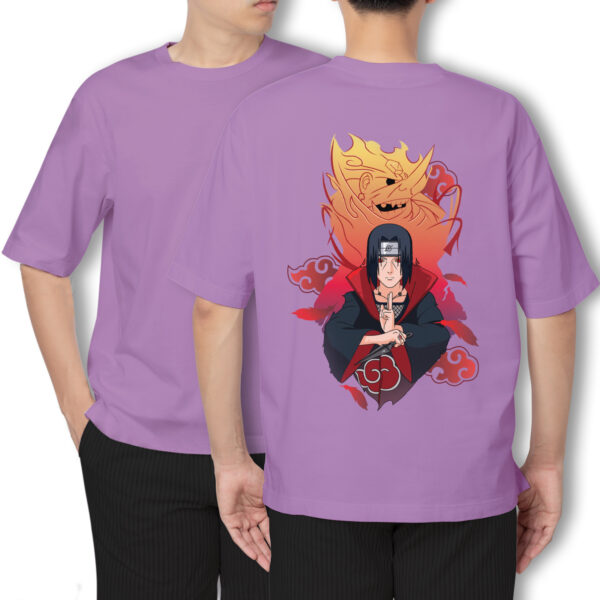 Pure Cotton Anime Printed Oversized Itachi Uchiha t-shirt - Image 6