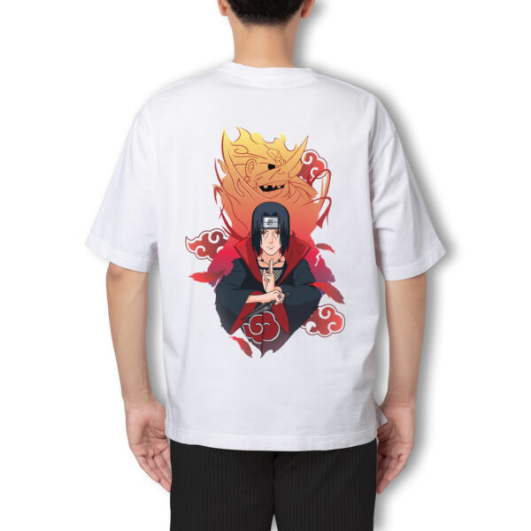 Pure Cotton Anime Printed Oversized Itachi Uchiha t-shirt - Image 7