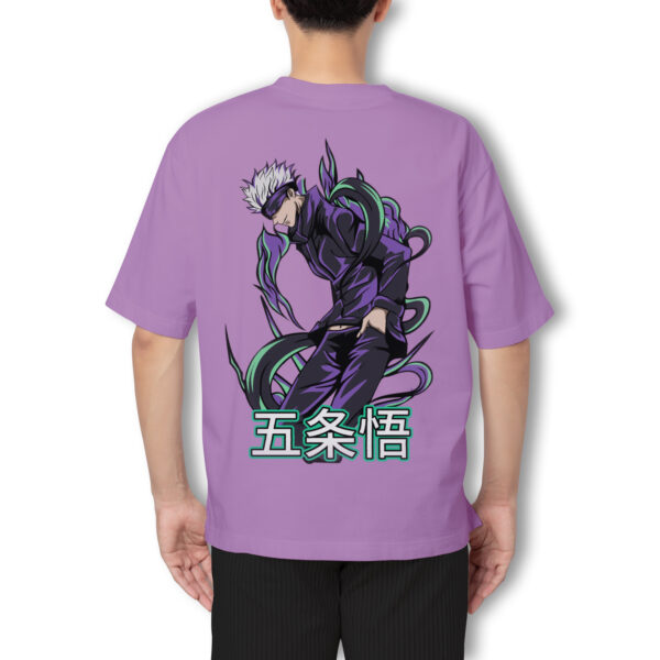 Pure Cotton Satoru Gojo Printed Oversized t-shirt - Image 4