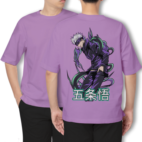 Pure Cotton Satoru Gojo Printed Oversized t-shirt - Image 6