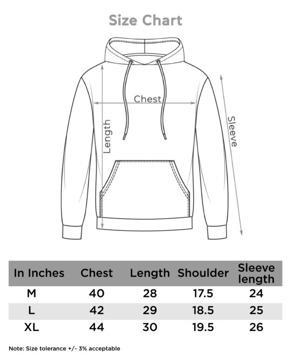 Plain Black Cotton Hoodie - Image 5
