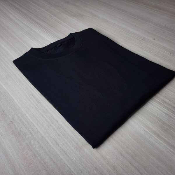 Oversized Pure Cotton Plain T-shirt - Image 4