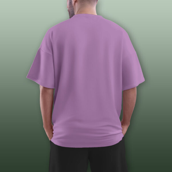 Oversized Pure Cotton Plain T-shirt - Image 10