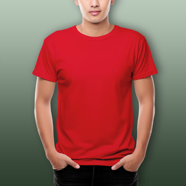 Pure Cotton Regular Fit Plain T-Shirt - Image 9