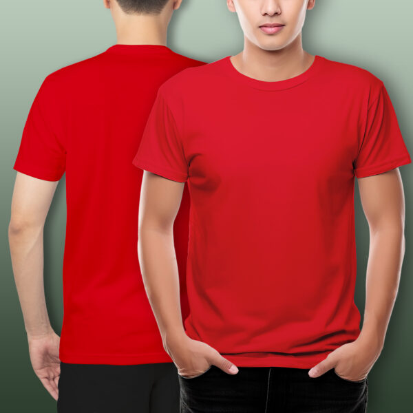 Pure Cotton Regular Fit Plain T-Shirt - Image 11