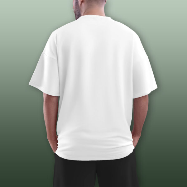 Oversized Pure Cotton Plain T-shirt - Image 6