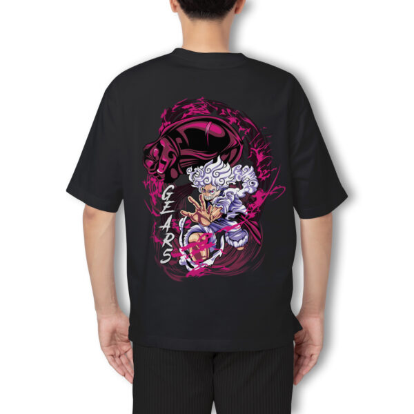 Pure Cotton D. Luffy Gear-5 Printed Oversized t-shirt